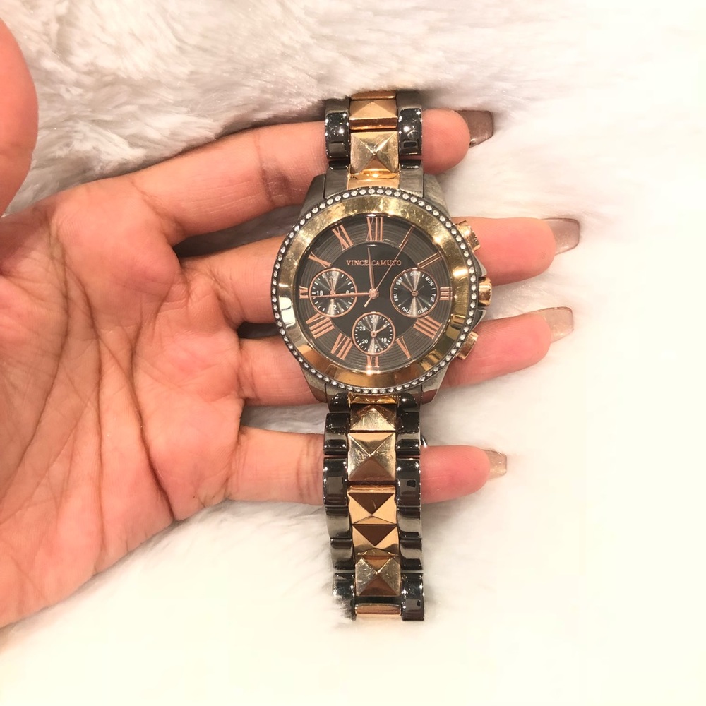 Vince Camuto rose gold watch
